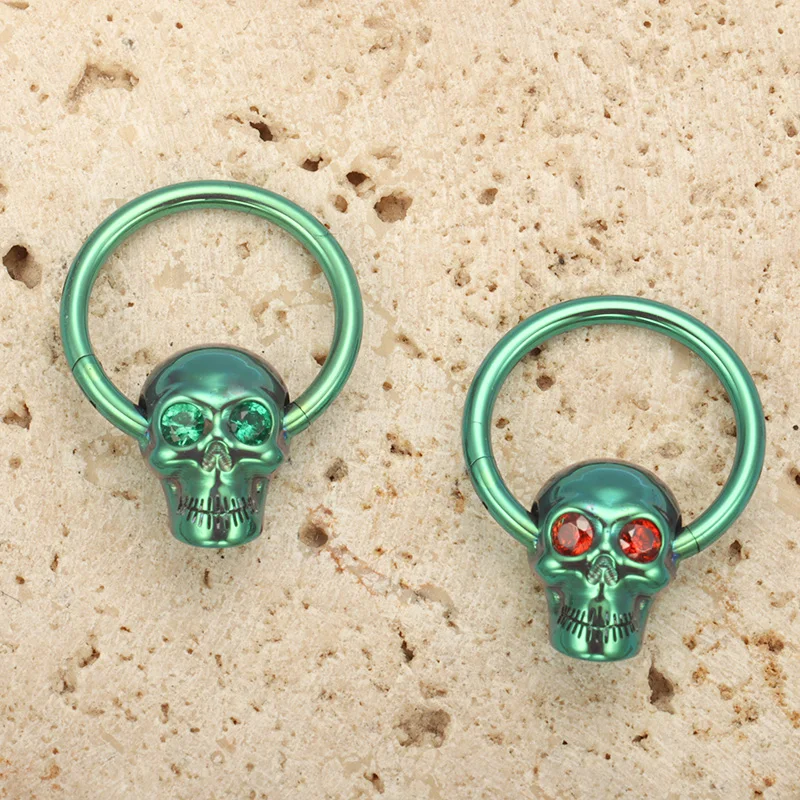 Zoor Body Jewelry - ZOOR F136 titane gothique crâne zircone