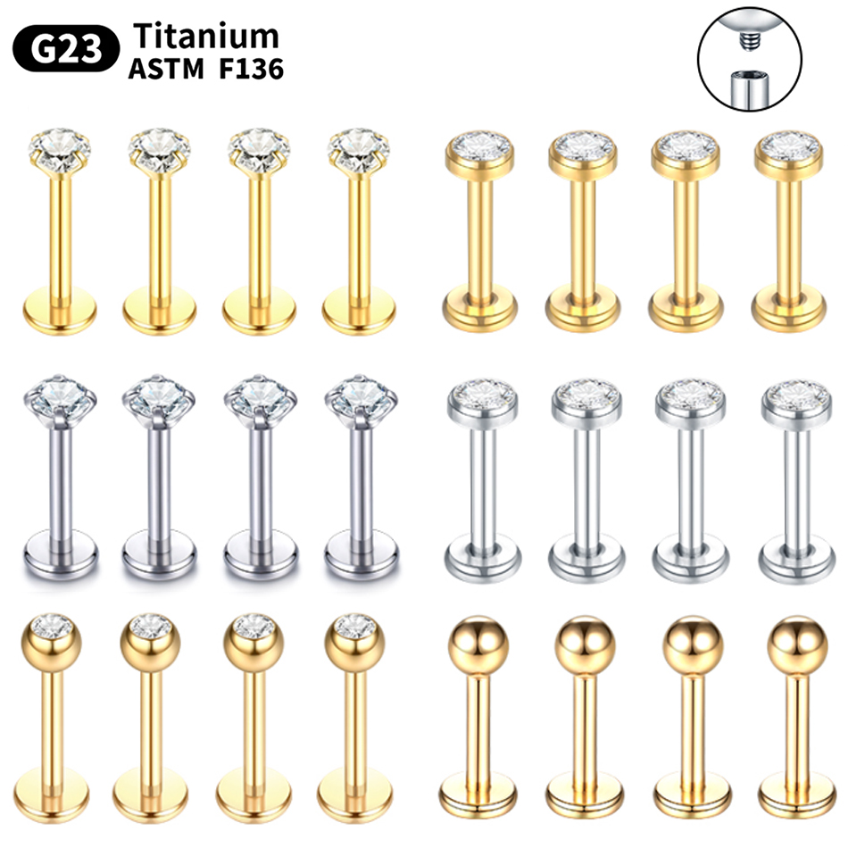 Helix Cartilage Ring - 10 pièces G23 titane Labret Piercing
