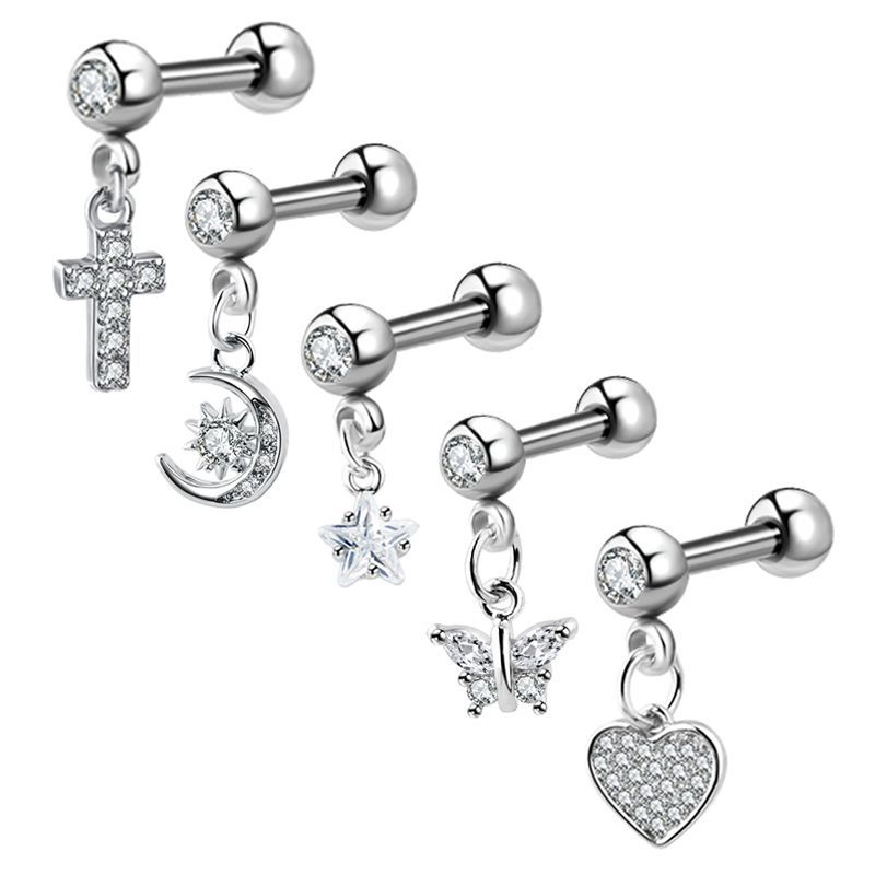 Helix Cartilage Ring - (.) Boucles d'oreilles en zircon pour