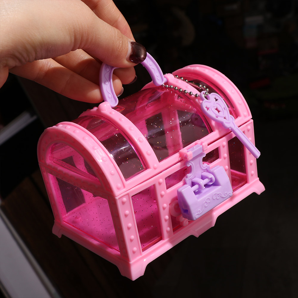 Body Jewelry Display Case - Mini boîte à bijoux rose/violette avec