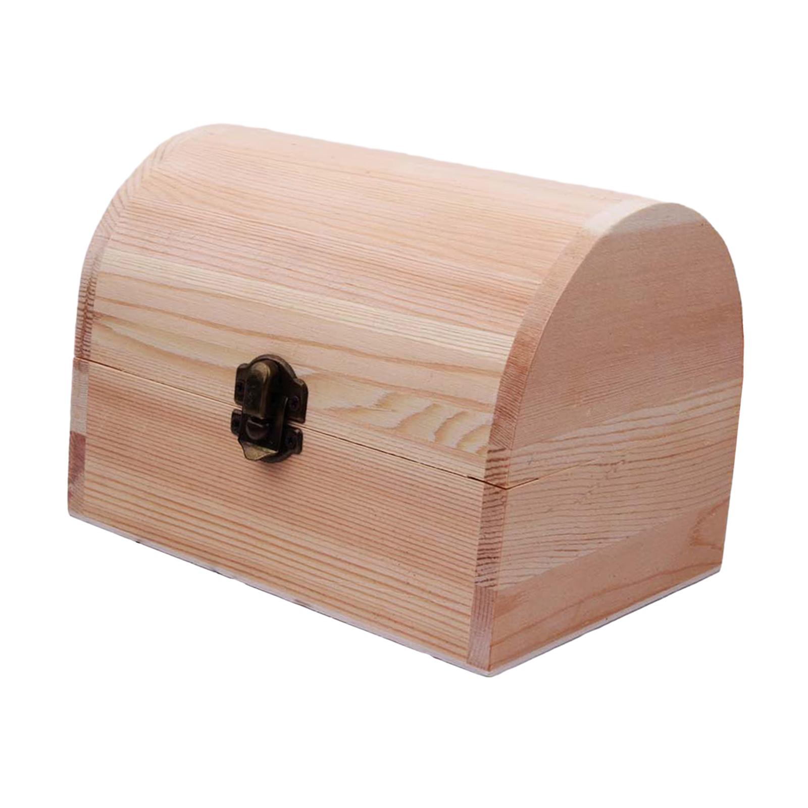 Boîte en bois brut, coffre au  - Body Jewelry Display Case avis et prix