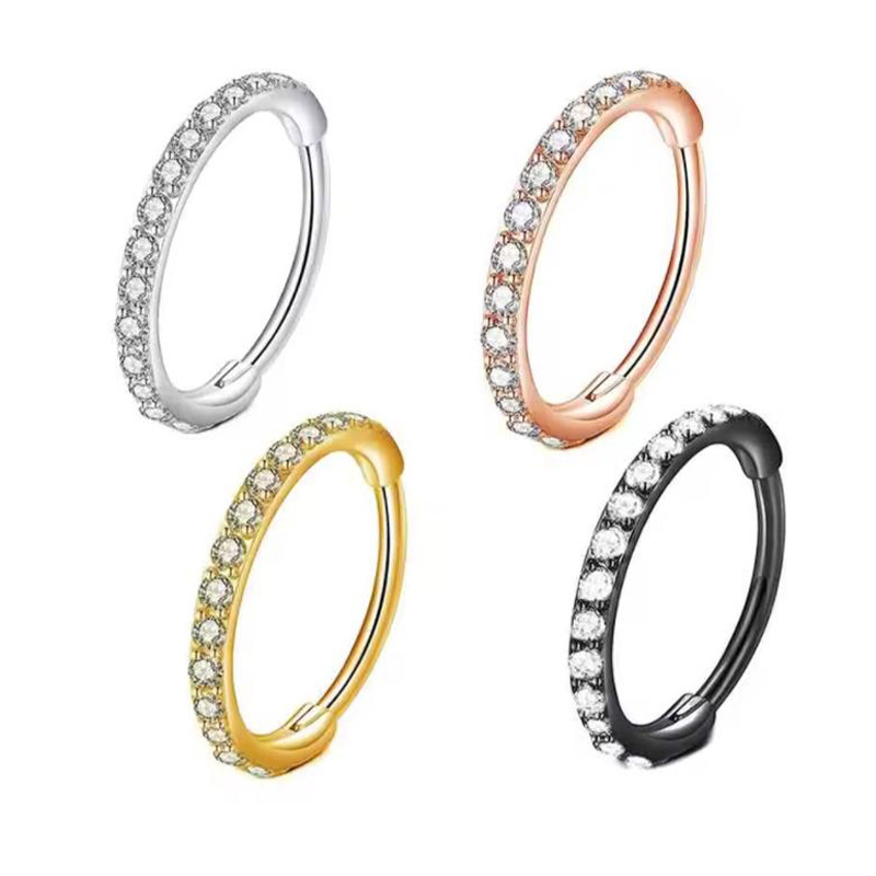 Anneau de nez 16G en acier chi - Body Jewelry And Earrings avis et prix