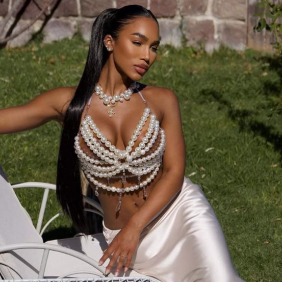 JOHalter-Soutien-Gorge en Perl - Body Jewelry Vest avis et prix