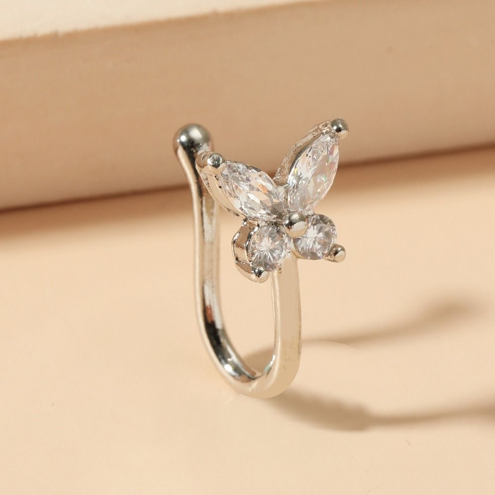 Anneau de nez papillon en stra - Body Jewelry And Earrings avis et prix