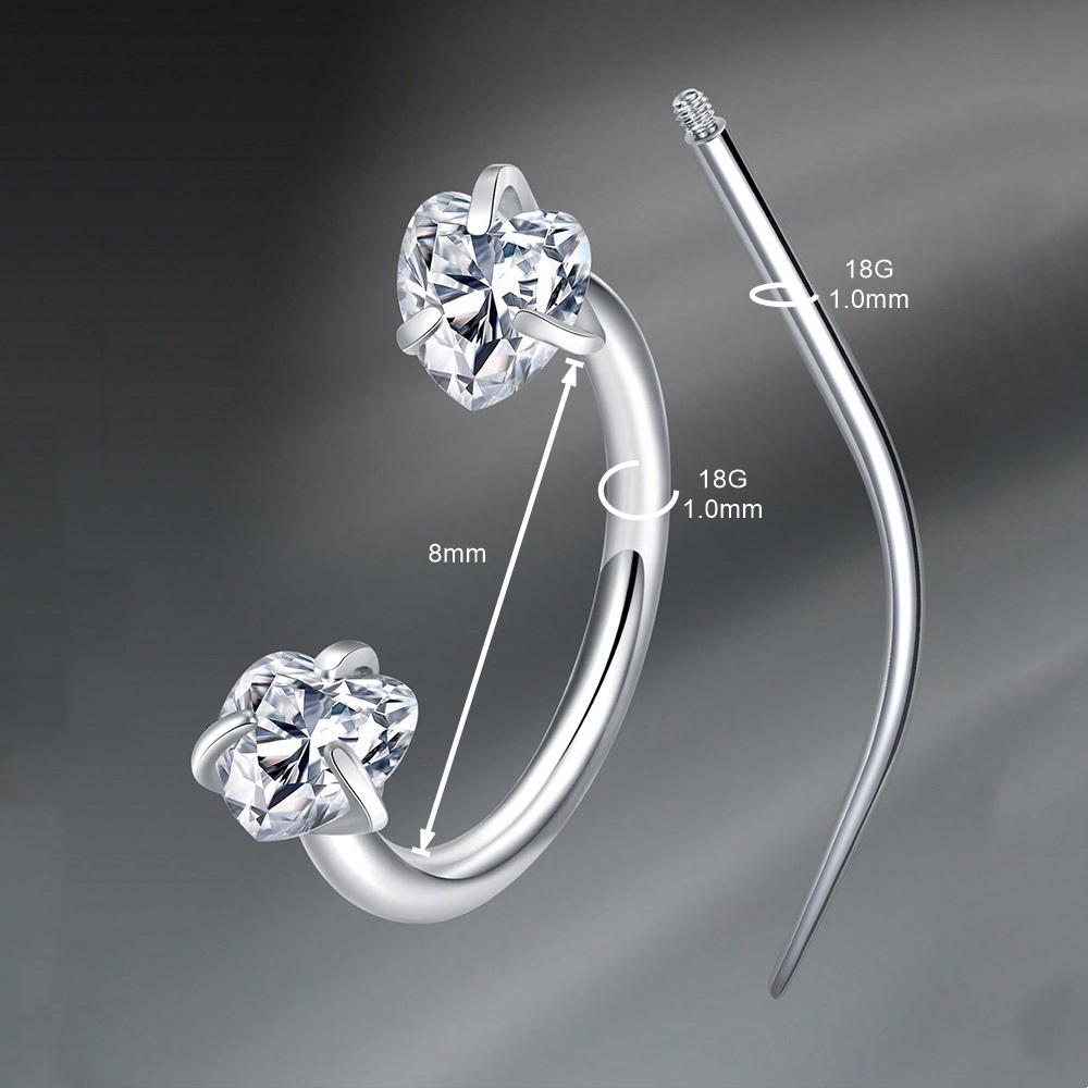 Anneaux de septum en acier ino - Helix Cartilage Ring avis et prix