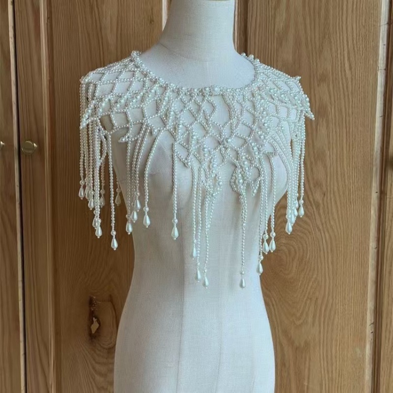 Châle-veste perlé d'inspiratio - Body Jewelry Vest avis et prix
