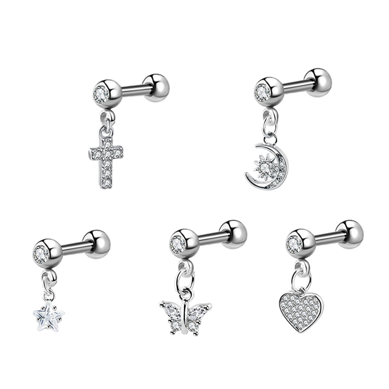 (.) Boucles d'oreilles en zirc - Helix Cartilage Ring avis et prix