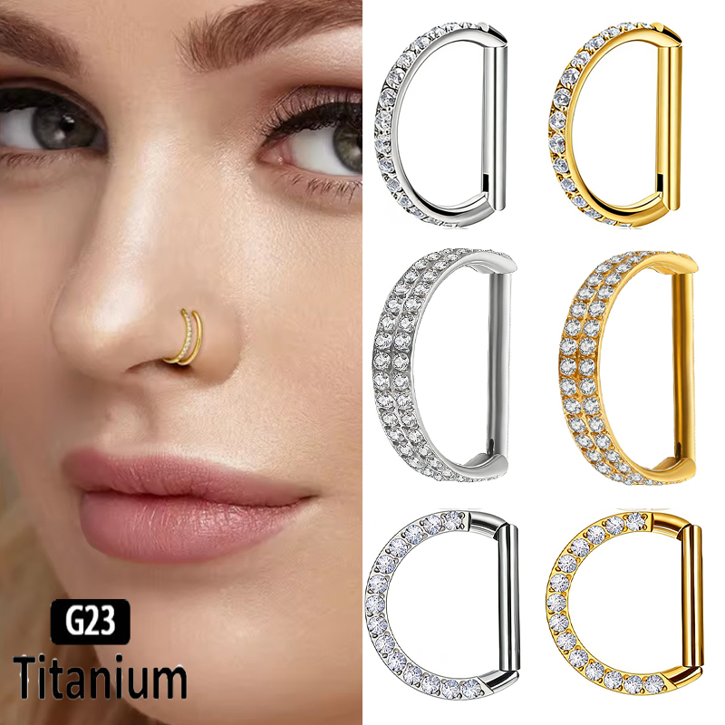 Anneaux de nez articulés en ti - Helix Cartilage Ring avis et prix