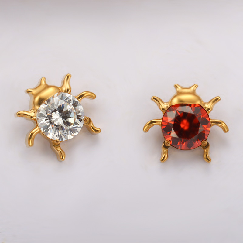 ASTM F136 titane CZ coccinelle - Zoor Body Jewelry avis et prix