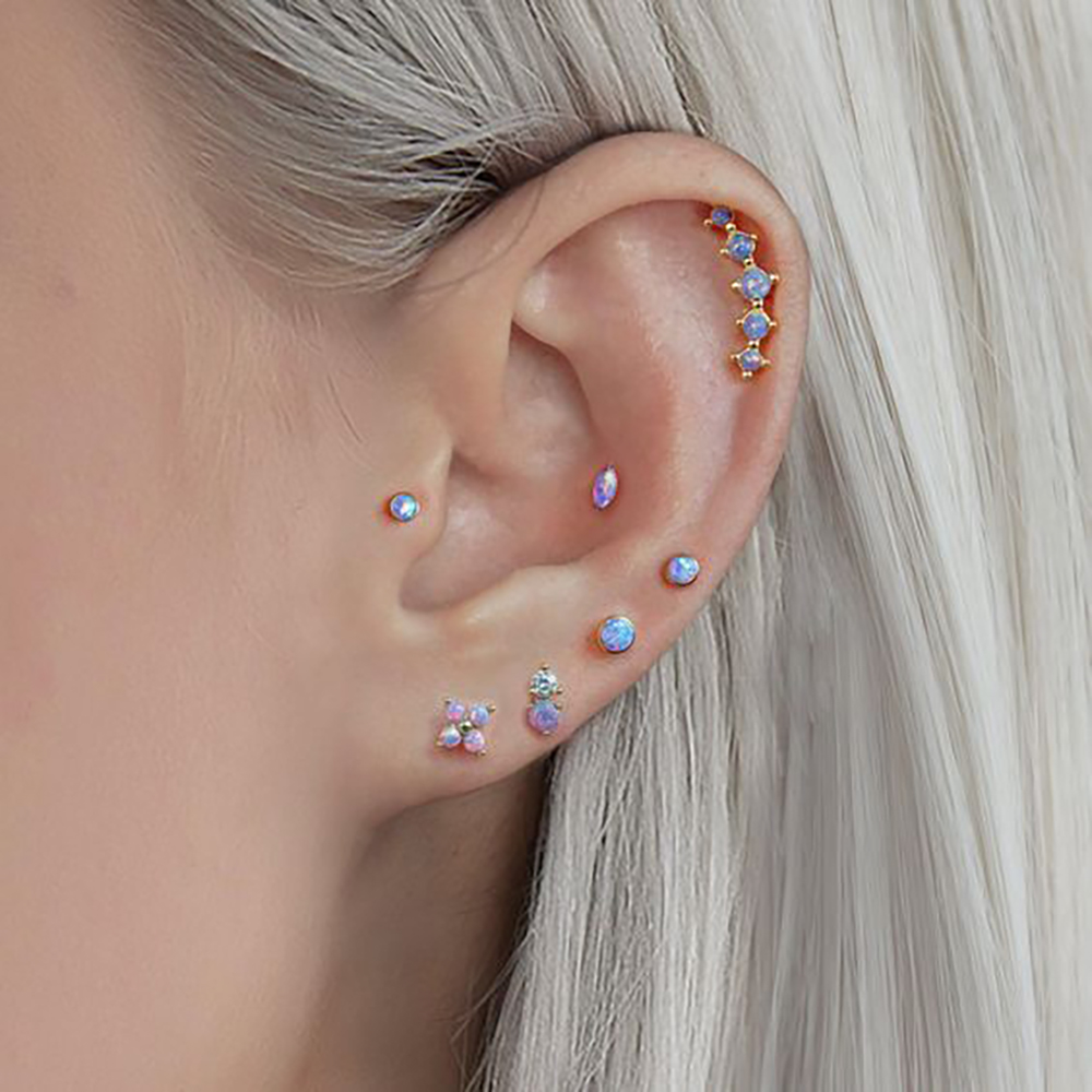 1PC acier inoxydable opale fle - Helix Cartilage Ring avis et prix