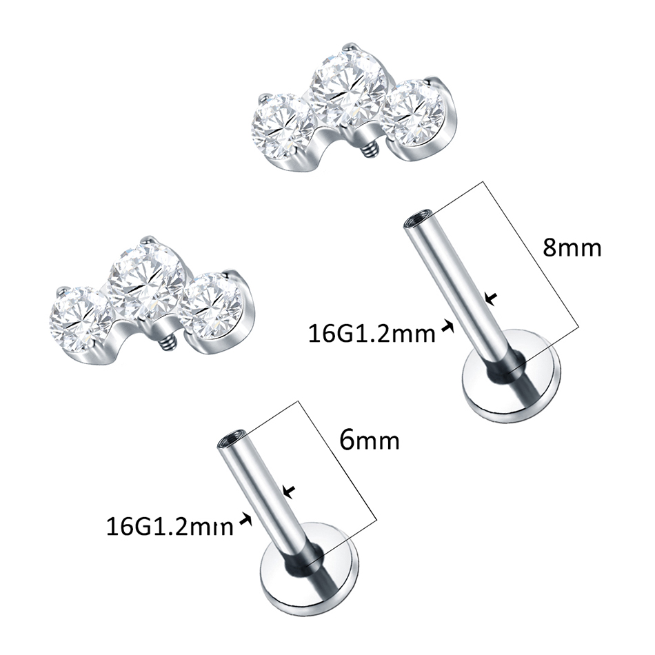 1/5 pièces titane Piercing CZ  - Helix Cartilage Ring avis et prix