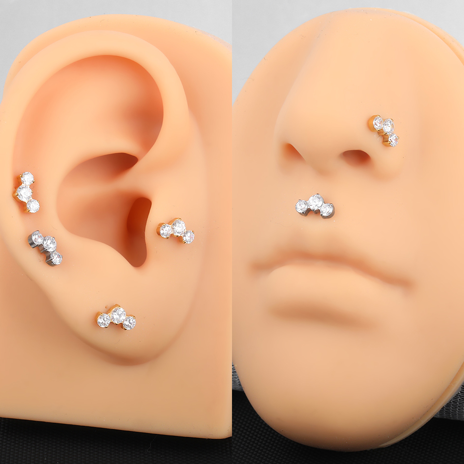 1/5 pièces titane Piercing CZ  - Helix Cartilage Ring avis et prix