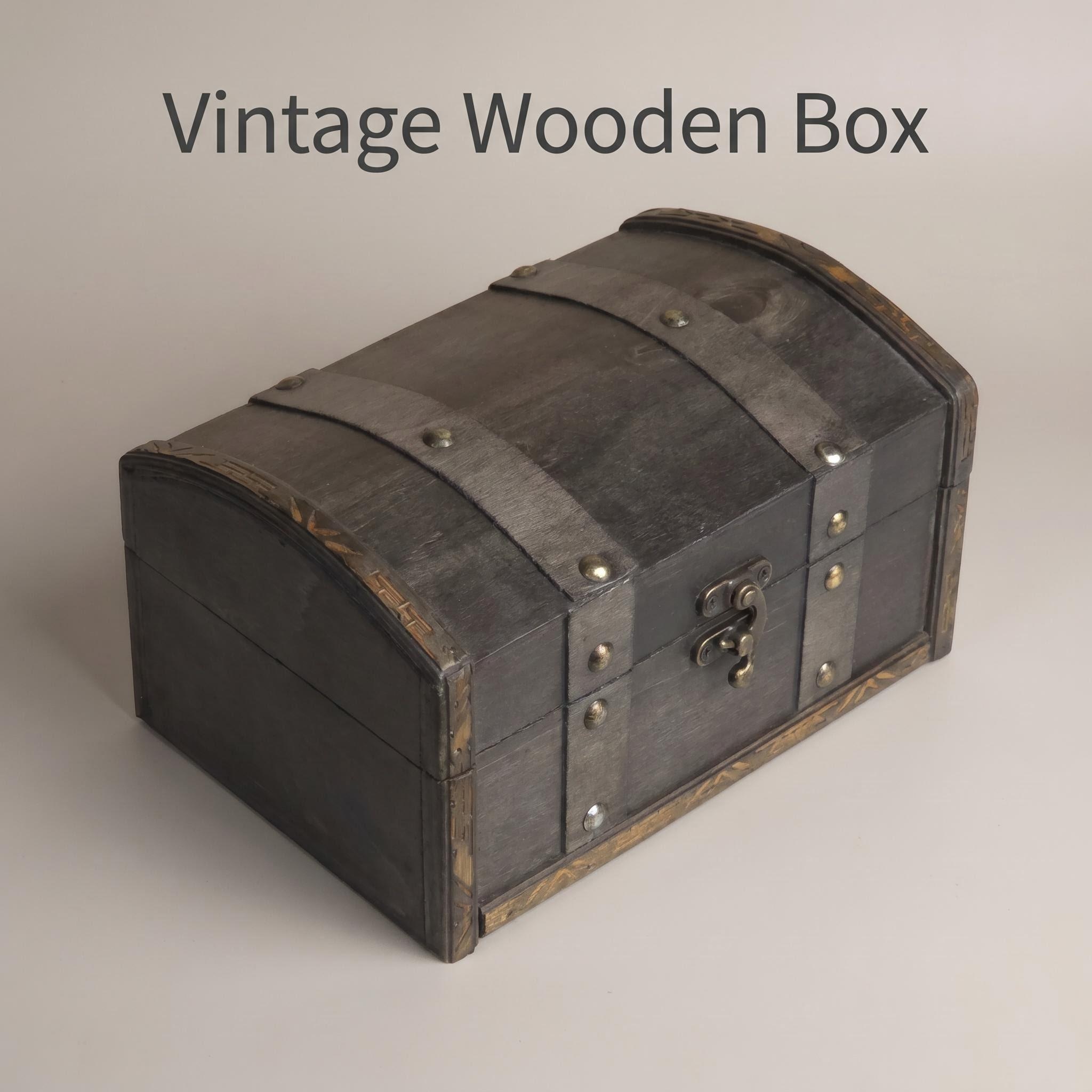 Coffret en bois vintage avec f - Body Jewelry Display Case avis et prix