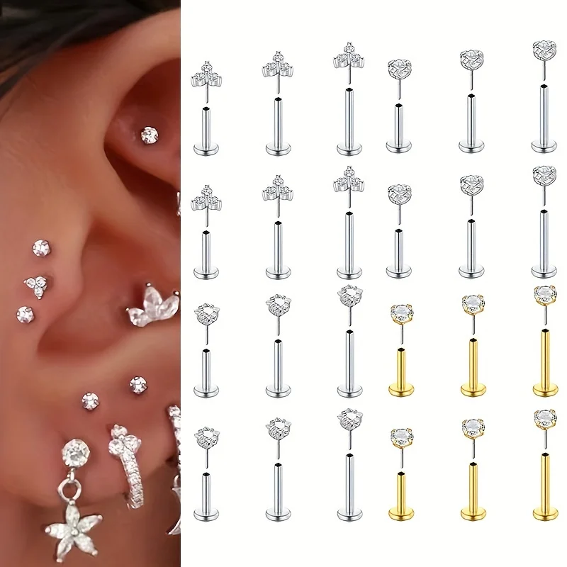 6 pièces de clous de piercing  - Helix Cartilage Ring avis et prix
