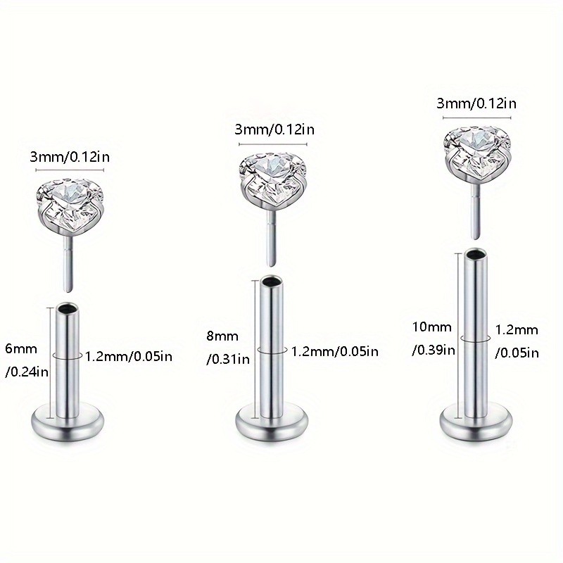6 pièces de clous de piercing  - Helix Cartilage Ring avis et prix
