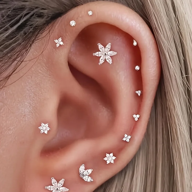 6 pièces de clous de piercing  - Helix Cartilage Ring avis et prix