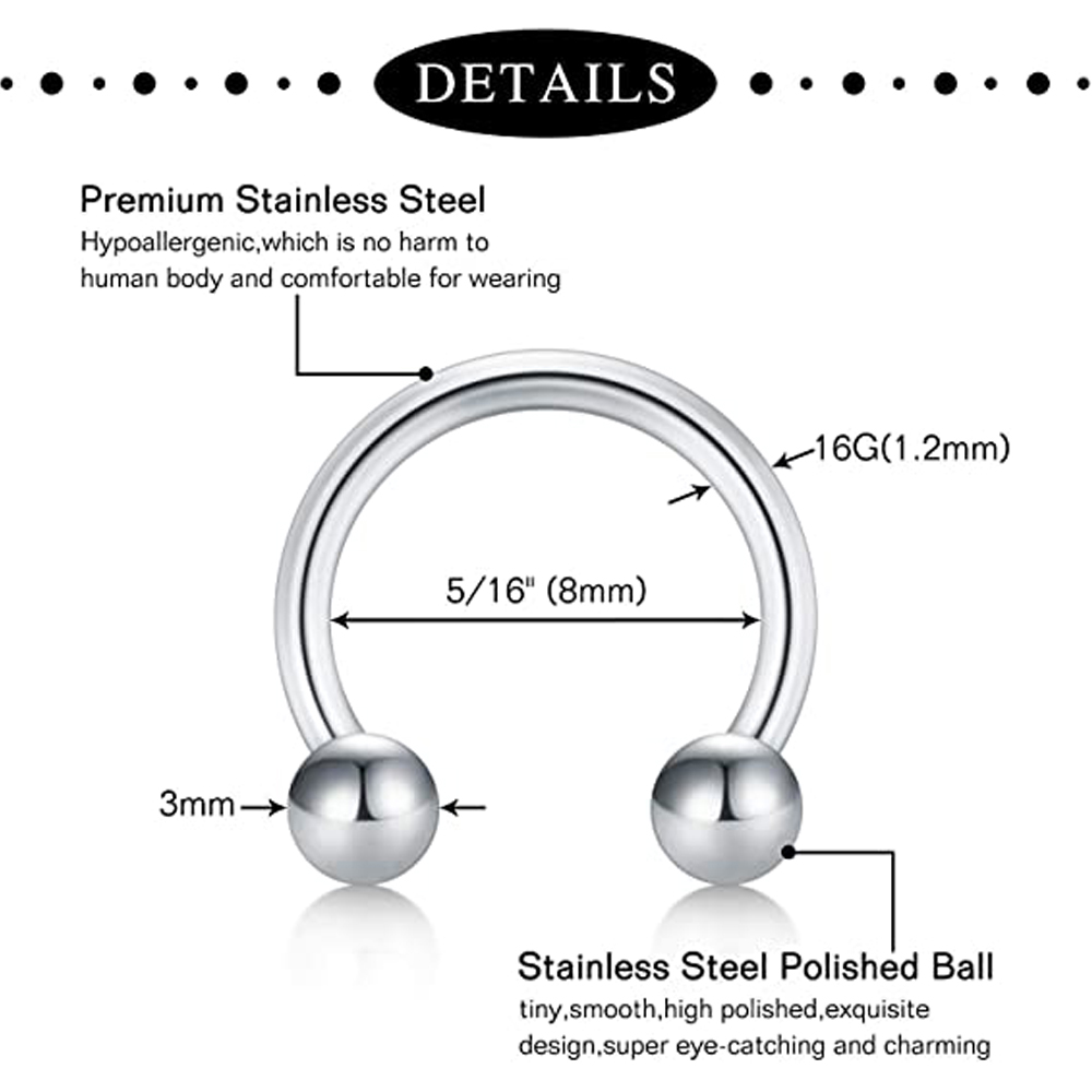 1 pièces Septum anneaux cercea - Helix Cartilage Ring avis et prix